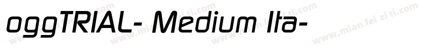 oggTRIAL- Medium Ita字体转换
